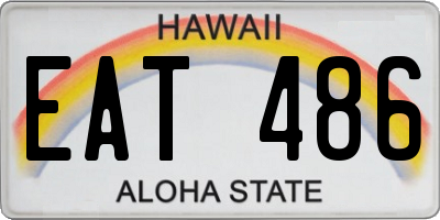 HI license plate EAT486