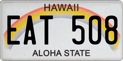 HI license plate EAT508