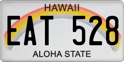 HI license plate EAT528