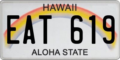 HI license plate EAT619