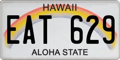 HI license plate EAT629