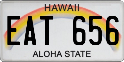 HI license plate EAT656