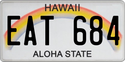 HI license plate EAT684