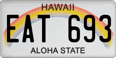 HI license plate EAT693