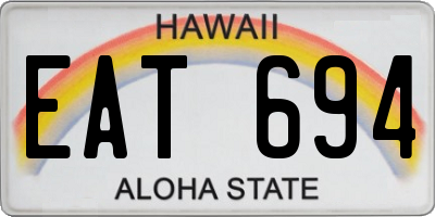 HI license plate EAT694