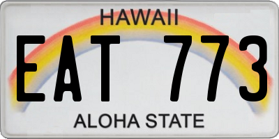 HI license plate EAT773