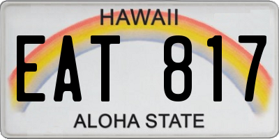 HI license plate EAT817
