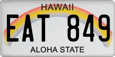 HI license plate EAT849