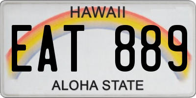 HI license plate EAT889