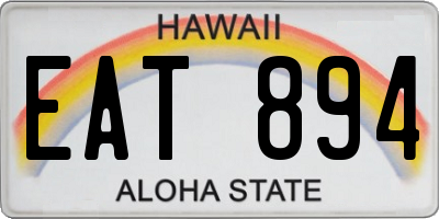 HI license plate EAT894