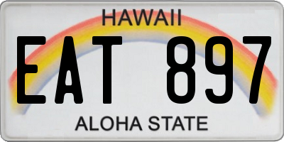 HI license plate EAT897