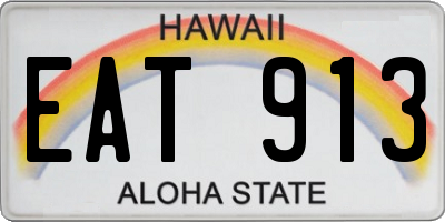 HI license plate EAT913