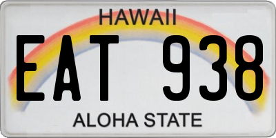 HI license plate EAT938