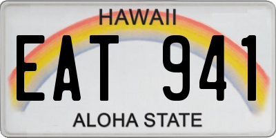 HI license plate EAT941