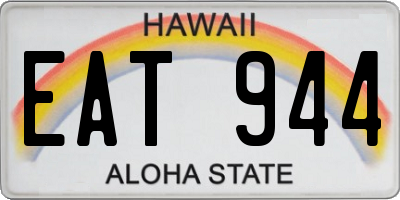 HI license plate EAT944