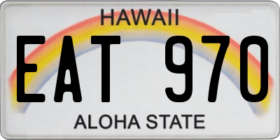 HI license plate EAT970