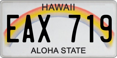 HI license plate EAX719