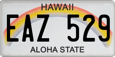 HI license plate EAZ529