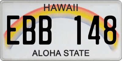 HI license plate EBB148