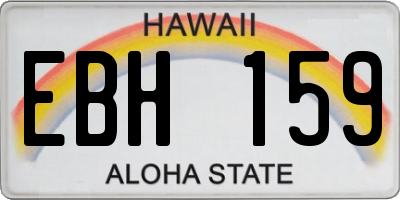 HI license plate EBH159