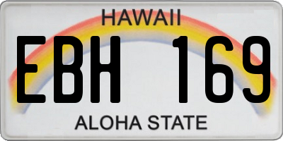HI license plate EBH169