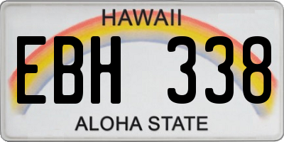 HI license plate EBH338