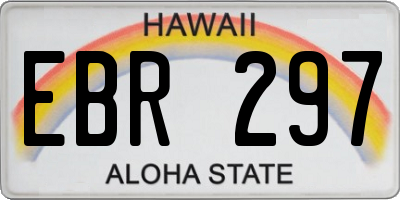 HI license plate EBR297