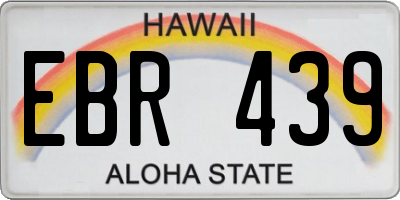 HI license plate EBR439