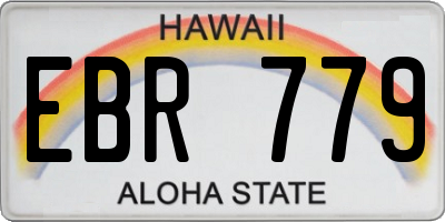 HI license plate EBR779