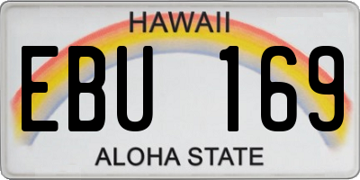 HI license plate EBU169
