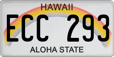 HI license plate ECC293