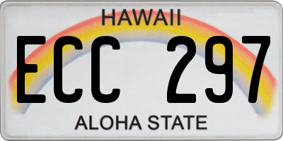 HI license plate ECC297