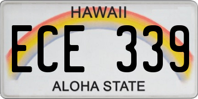 HI license plate ECE339
