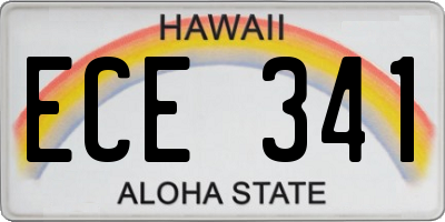 HI license plate ECE341