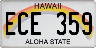 HI license plate ECE359