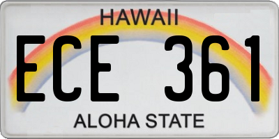 HI license plate ECE361