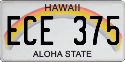 HI license plate ECE375