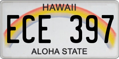 HI license plate ECE397