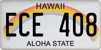 HI license plate ECE408