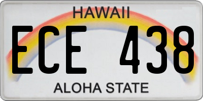 HI license plate ECE438