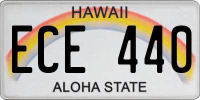 HI license plate ECE440