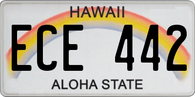 HI license plate ECE442