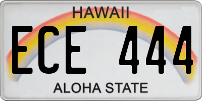 HI license plate ECE444