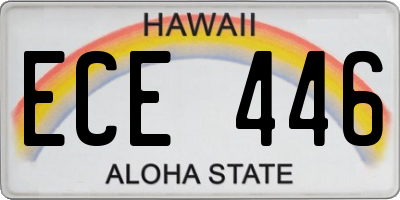 HI license plate ECE446