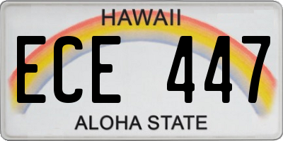 HI license plate ECE447