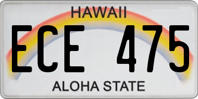 HI license plate ECE475