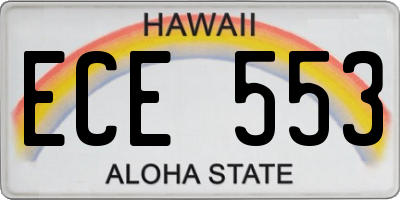 HI license plate ECE553