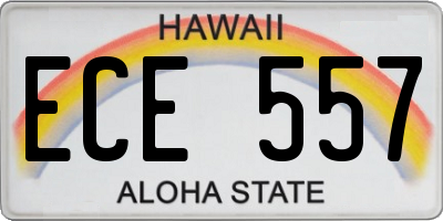 HI license plate ECE557