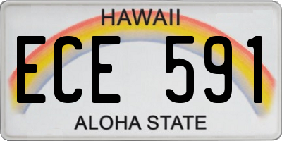 HI license plate ECE591