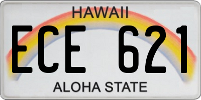 HI license plate ECE621